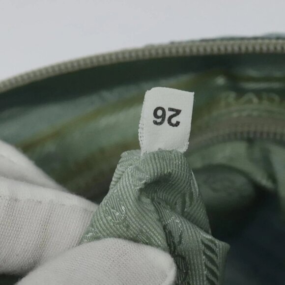 PRADA Shoulder Bag Nylon Light Blue Silver Auth BA5343 - Picture 11 of 16